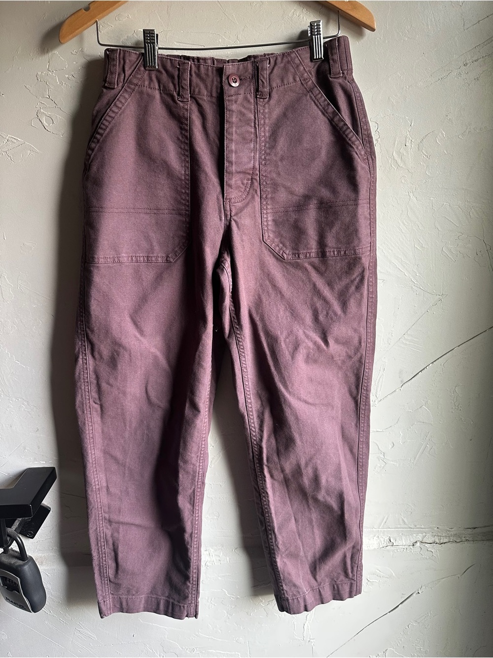 Topo Designs Field Pants Women's M Purple Straight Leg Utility Gorpcore Workwear